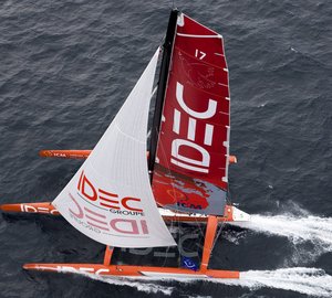 North Atlantic Record: Francis Joyon aboard his IDEC yacht to reach The Lizard on Sunday, June 16, 2013