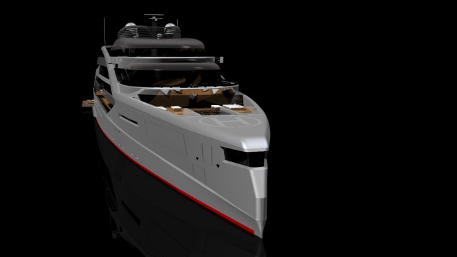145m SABDES superyacht X concept
