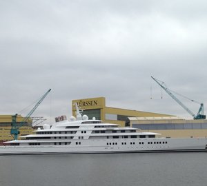 Sea trials for 180m Lurssen mega yacht AZZAM