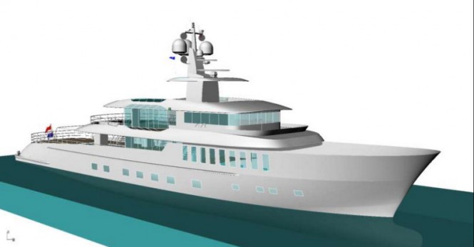 50m superyacht Project Beach concept by Cor D Rover and Danish Yachts