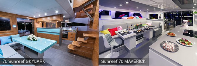 70 Sunreef yacht Skylark and Sunreef 70 yacht Maverick