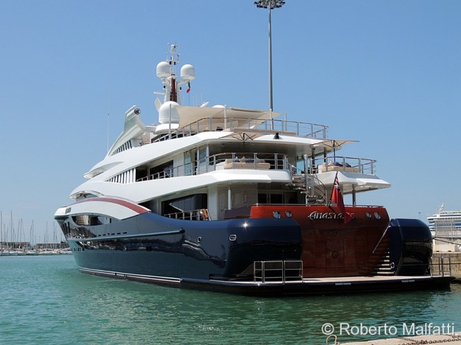 75m charter yacht Anastasia in Italy