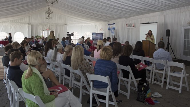 Attendees at the American Yacht Charter Association seminar (Photo Credit Billy Black)