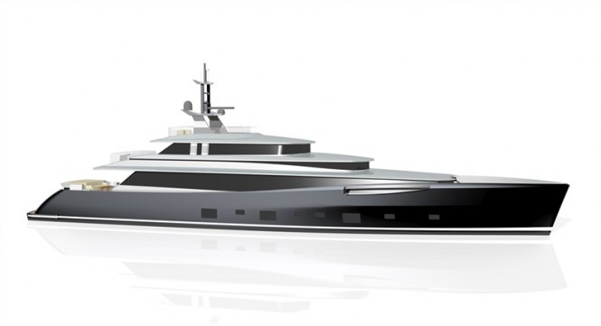 Dubois designed 46m Feadship superyacht hull 689 - Image courtesy of Dubois Naval Architects