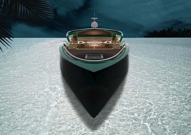 GHOST Yacht Concept - front view