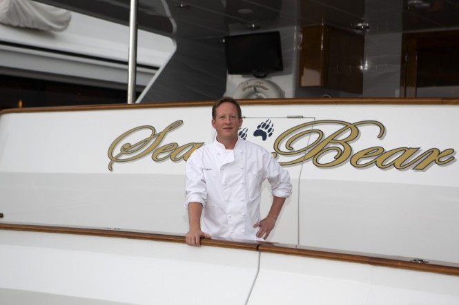 Grande Class winner Chef Steven Manee of the 126 foot charter yacht Sea Bear
