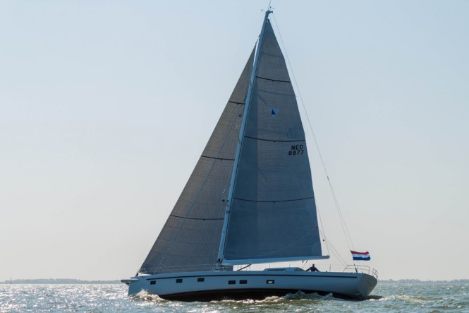 Jozina Johanna Yacht by Jachtbouw Vels undergoing sea trials