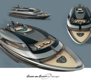 New 34,5m Trimaran yacht concept by Guido de Groot Design and Mobimar