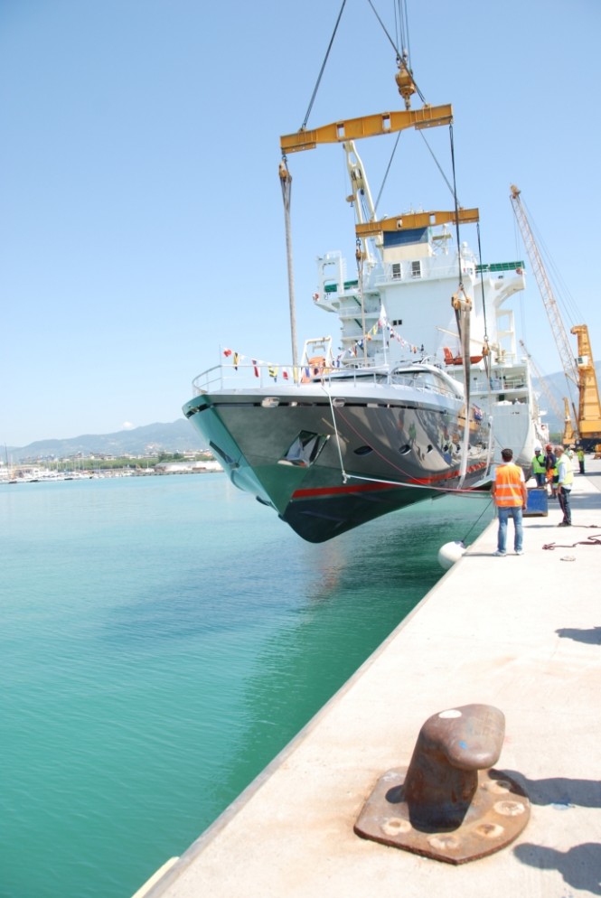 Launch of AB 140 Yacht Launch of AB 140 Yacht