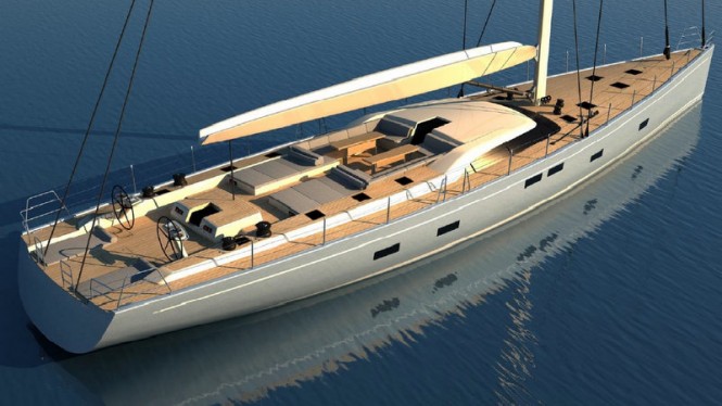 Luxury sailing yacht Farfalla - upview
