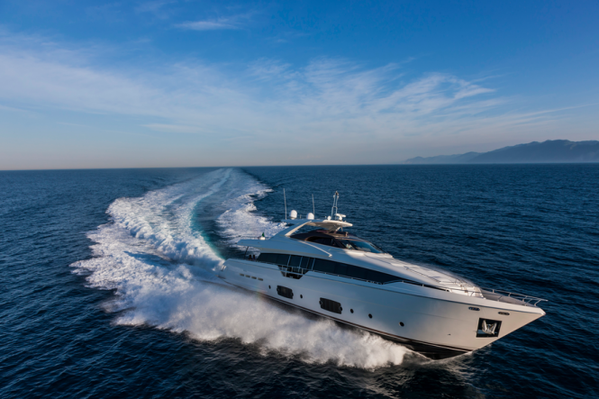 Luxury yacht Ferretti 960