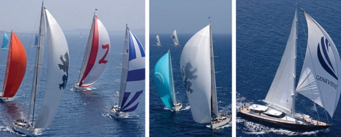 Luxury yachts designed by Dubois competing in the Dubois Cup 2013