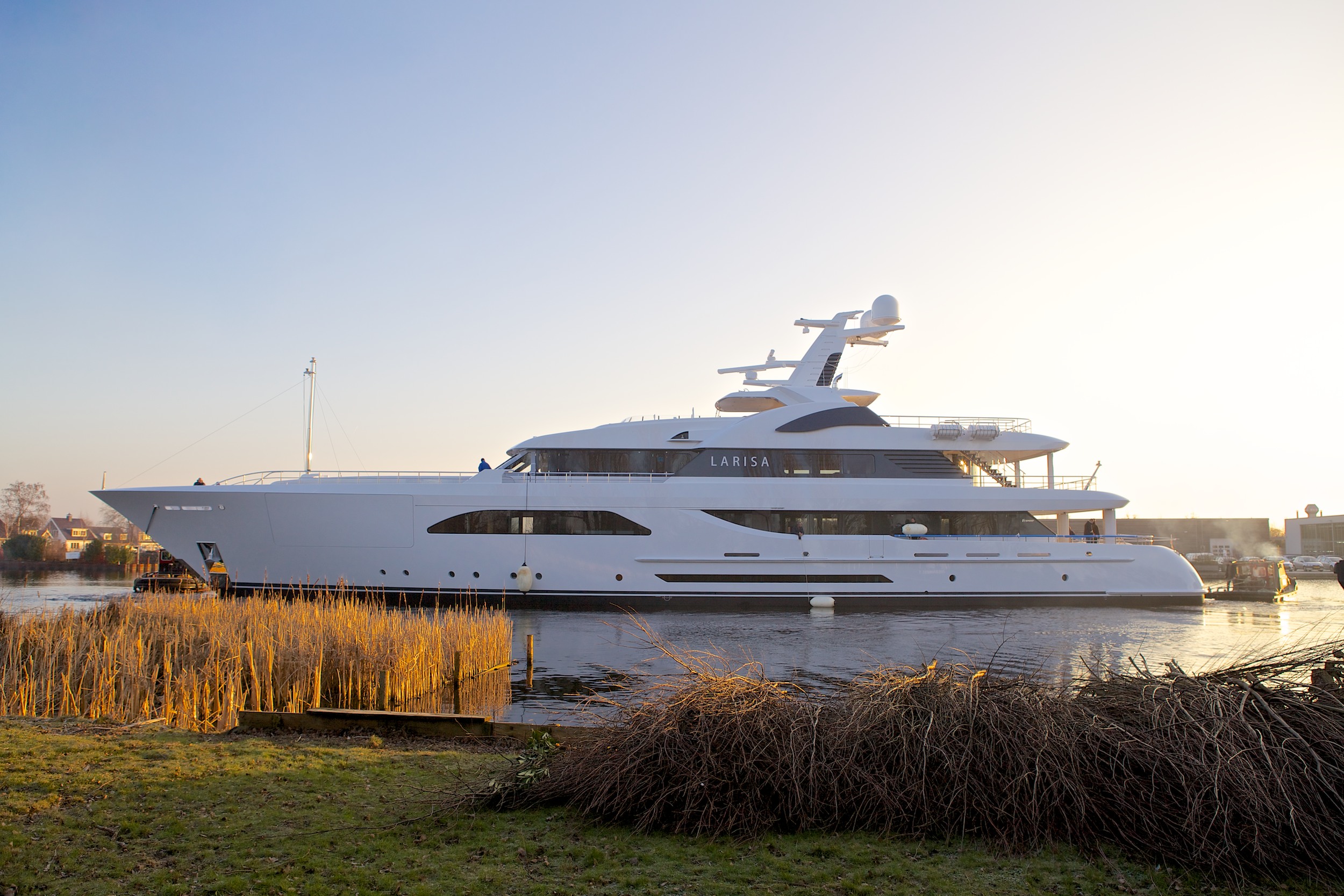 One of the 2013 Feadship launches - the 57m superyacht Larisa