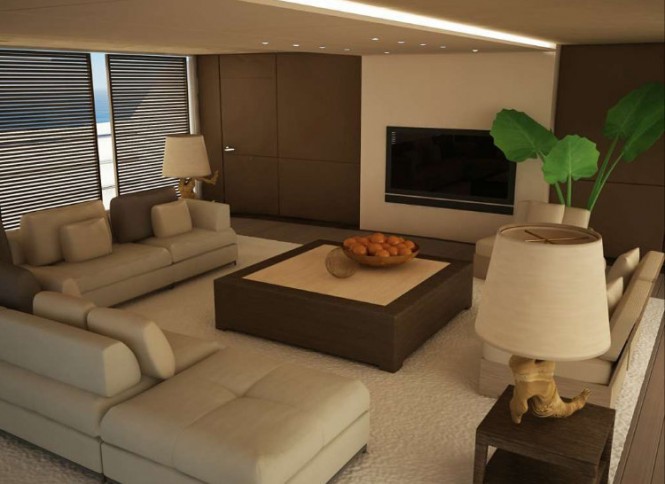 Project Beach yacht concept - Saloon