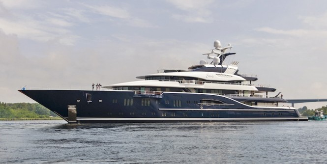 SOLANDGE superyacht launched - Photo by Klaus Jordan
