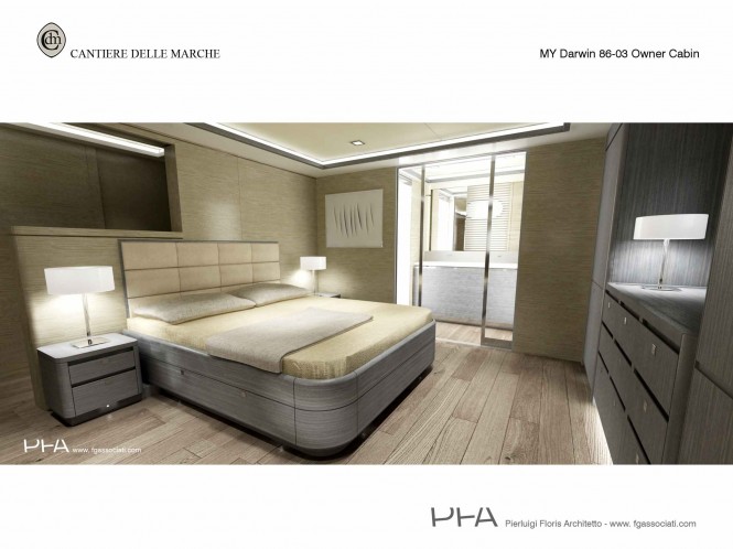 Superyacht Darwin Class 86' - Owners Cabin Superyacht Darwin Class 86' - Owners Cabin