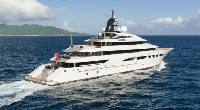 Superyacht Quattroelle - aft view Photo by Klaus Jordan