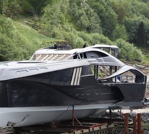 Brødrene Aa announces delivery of Palmer Johnson 48m SuperSport Yacht's structure