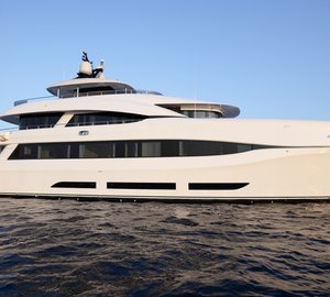 Recently delivered 34m Curvelle luxury yacht QUARANTA