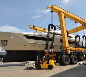 Eighth SD122 motor yacht THERAPY launched by Sanlorenzo