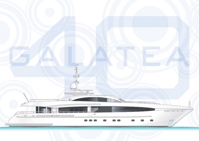 40m luxury motor yacht Project Galatea by Heesen