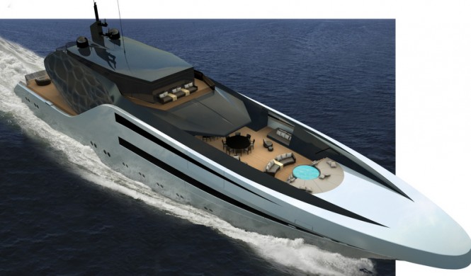 65m mega yacht Anaconda concept