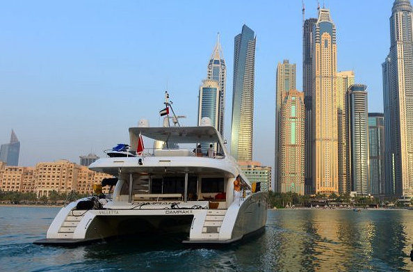 70 Sunreef Power Yacht DAMRAK II - aft view