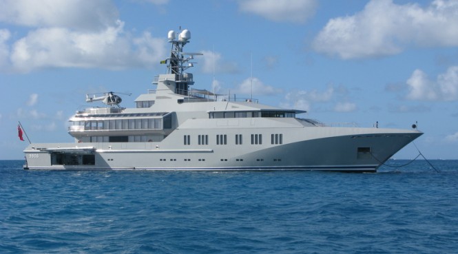 70m Lurssen mega yacht Skat refitted by Royal Huisman's Huisfit