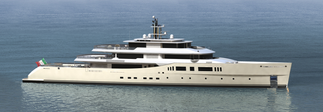 73m Vitruvius series motor yacht Grace E by Perini Navi