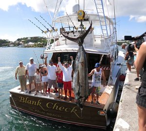 New Jarrett Bay luxury yacht Blank Check wins Blue Marlin World Cup