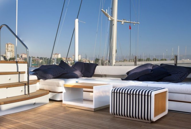 Aboard beautifully refitted luxury yacht Keyla