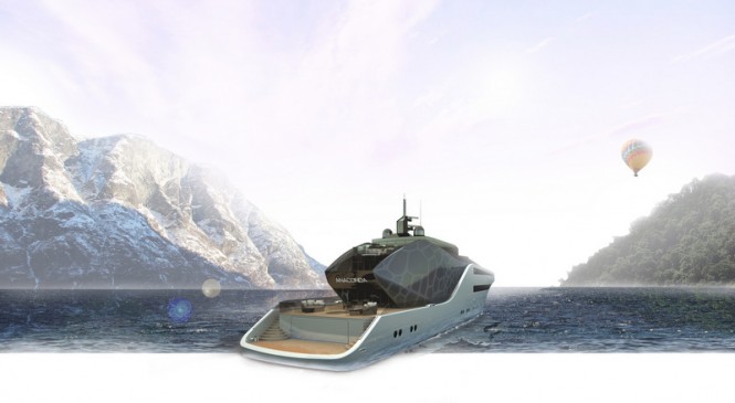Anaconda Yacht Concept - aft view
