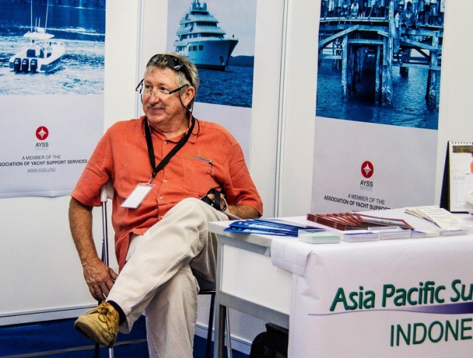 Captain Jimmy from APS Indonesia at Indonesia Yachts Show 2013
