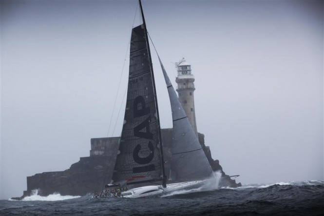 Charter yacht ICAP Leopard at the 2011 Rolex Fastnet Race - Photo credit to Rolex Daniel Forster