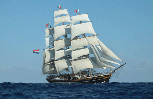 Charter yacht Stad Amsterdam designed by Dykstra Naval Architects