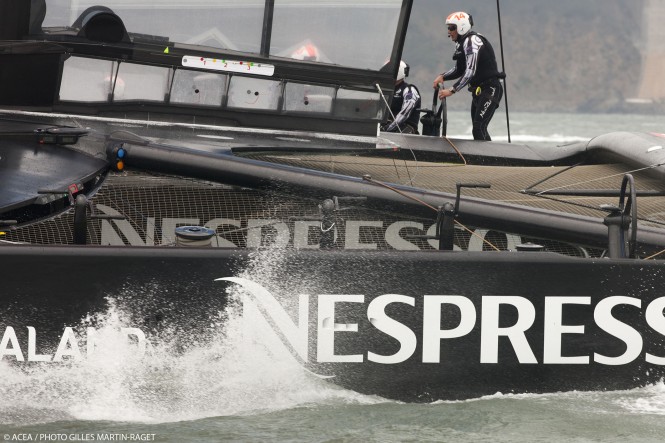 Emirates Team New Zealand in action