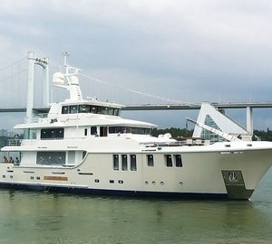 Delivery of N120 luxury yacht AURORA by Nordhavn