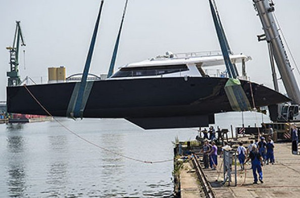 First Sunreef 80 Yacht Carbon by Sunreef Yachts at launch