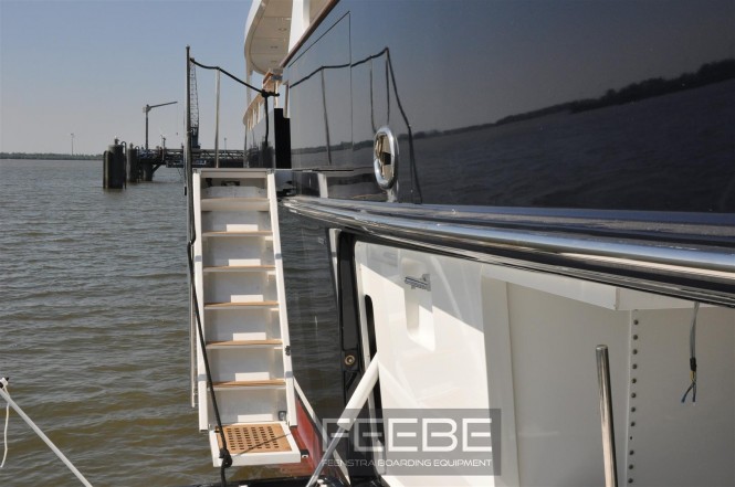 Heliad II Yacht - FEEBE boarding ladder