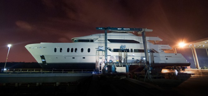 Hemisphere 140 Yacht Raffaella II by MCP Yachts at launch