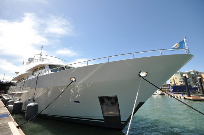 Infinity superyacht - Image courtesy of Goodacre Boat Repairs and Refits
