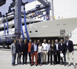 Ferretti Custom Line launch Navetta 33 Crescendo motor yachts Hull # 13 and Hull # 14