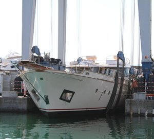 Classic sailing yacht 'ANDROMEDA' just launched by Castagnola shipyard