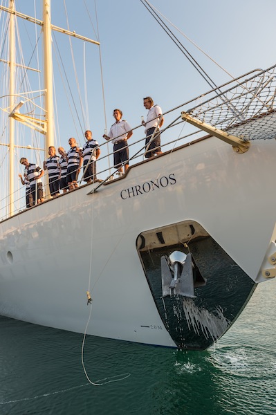 Launching of Chronos yacht