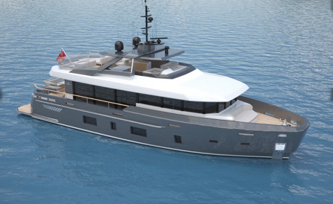 Luxury superyacht Discovery 88 concept