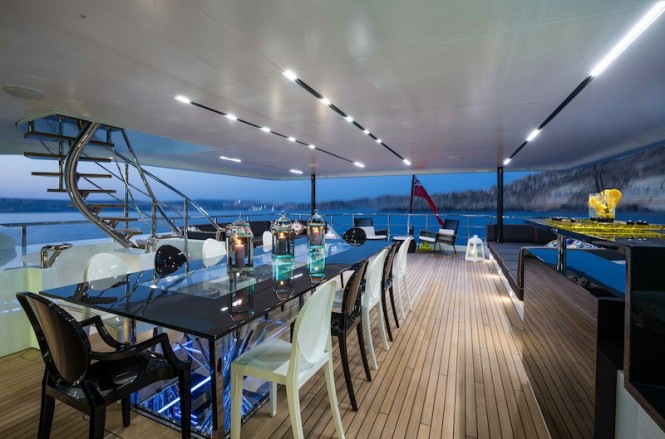 Luxury superyacht Ocean Paradise - Al Fresco Dining