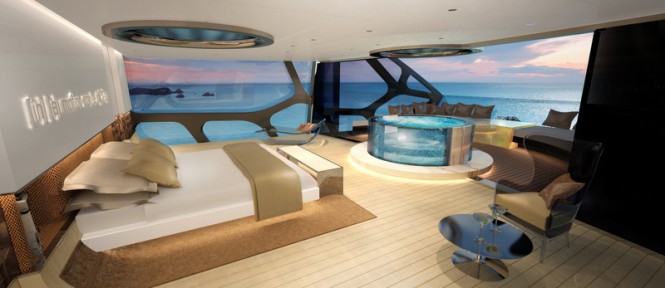 Luxury yacht Anaconda concept - Owners Cabin