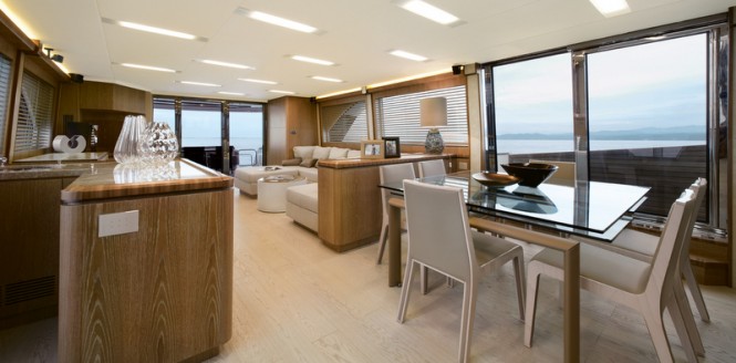Luxury yacht MCY 86 - Dining Luxury yacht MCY 86 - Dining