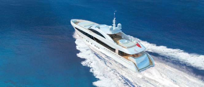 Luxury yacht Project Galatea - aft view