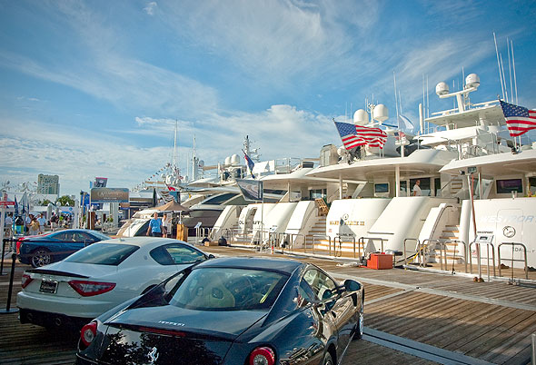 Luxury yachts and supercars on display at FLIBS 2012